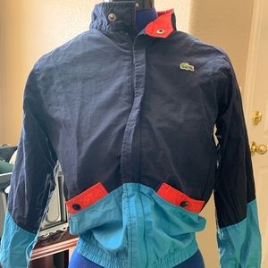 Kids size 10 windbreaker jacket. LACOSTE